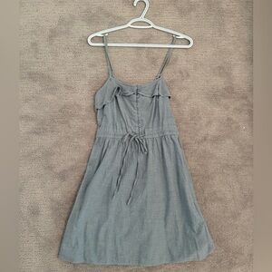 Mossimo Supply Co. Denim Ruffle-Front Mini Dress